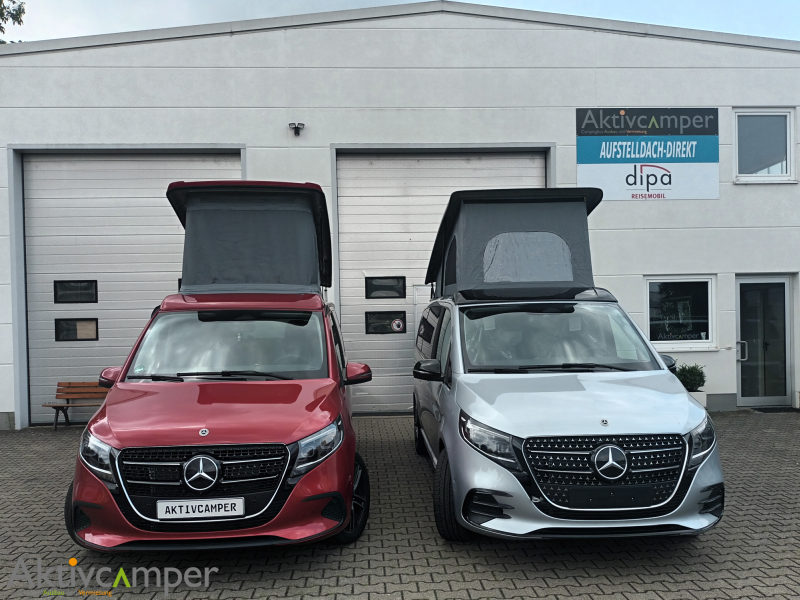 SCA 152 Reimo Easyfit Aufstelldach Vergleich Frontansicht Model 2024 Mercedes V-Klasse
