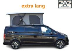 PaPo-Schlafdach Parallel Schlafdach von Aktivcamper. Schlafdach geht über die komplette Fahrzeuglänge elektrisch hoch. el. Scherensystem Aufstelldach. extra Langer Vito V-Klasse Titel