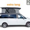 PaPo-Schlafdach Parallel Schlafdach von Aktivcamper. Schlafdach geht über die komplette Fahrzeuglänge elektrisch hoch. el. Scherensystem Aufstelldach. extra Langer Vito V-Klasse Titel